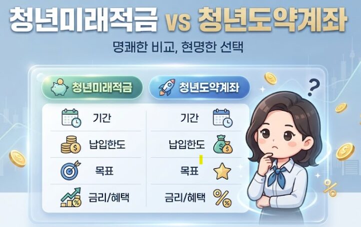 청년미래적금 vs 청년도약계좌 비교