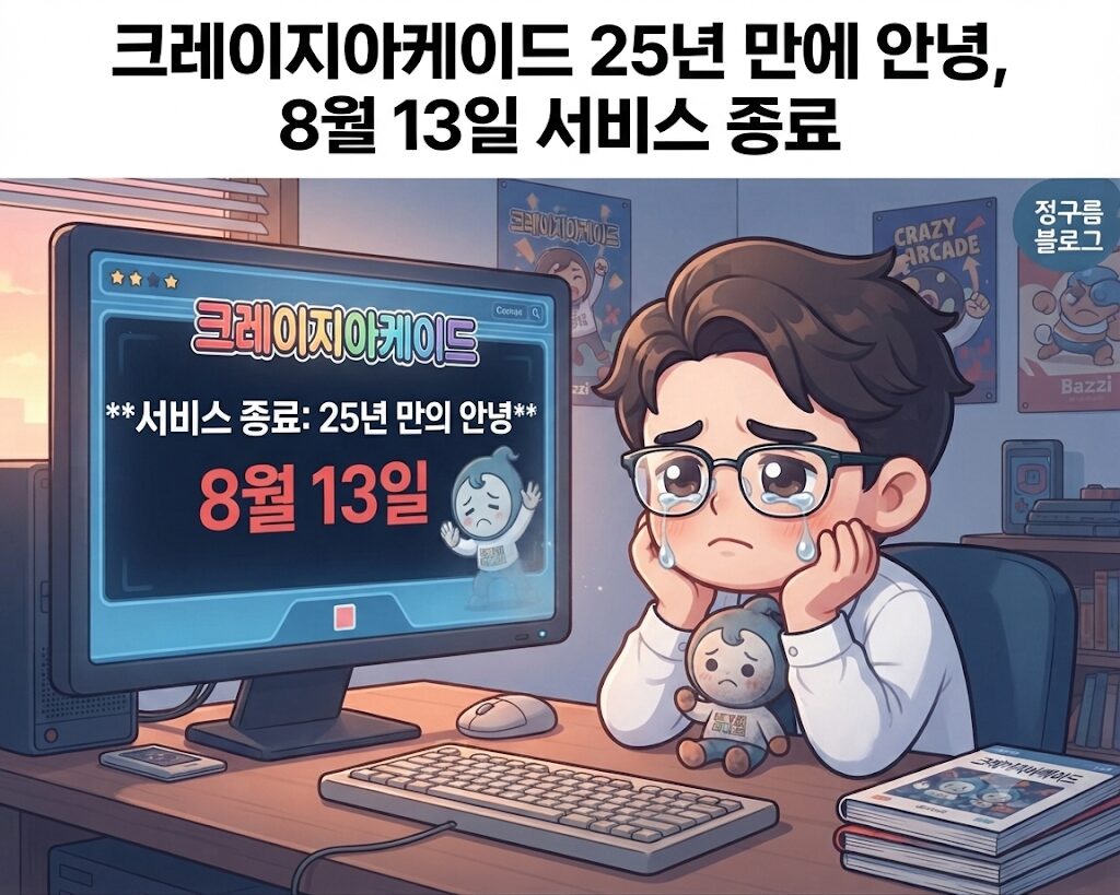 크레이지아케이드 25년 만에 안녕, 8월 13일 서비스 종료 일정과 환불 총정리