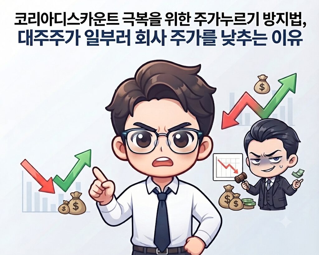 코리아디스카운트 극복을 위한 주가누르기 방지법, 대주주가 일부러 회사 주가를 낮추는 이유