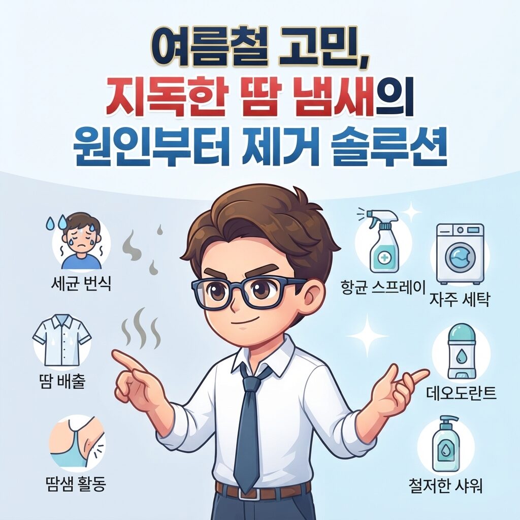 여름철 고민, 지독한 땀 냄새의 원인부터 제거 솔루션