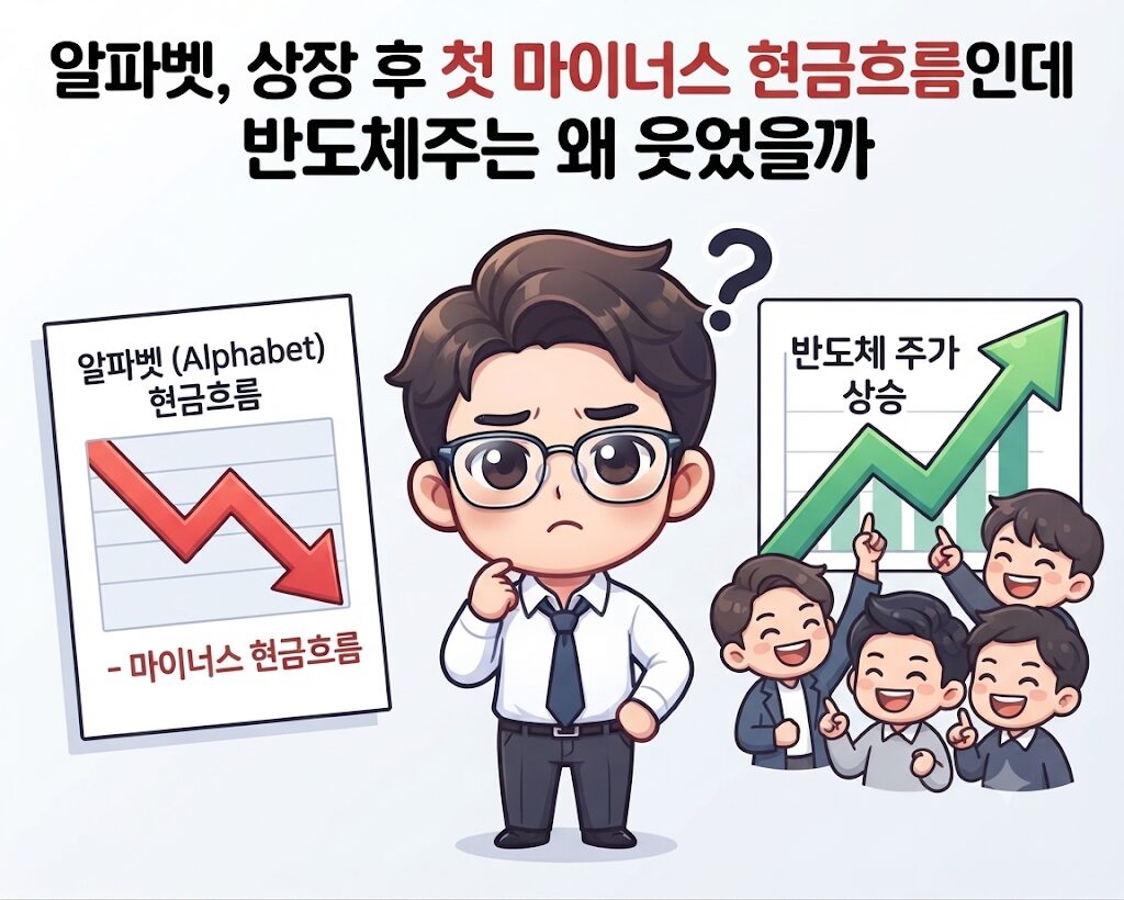 알파벳, 상장 후 첫 마이너스 현금흐름인데 반도체주는 왜 웃었을까