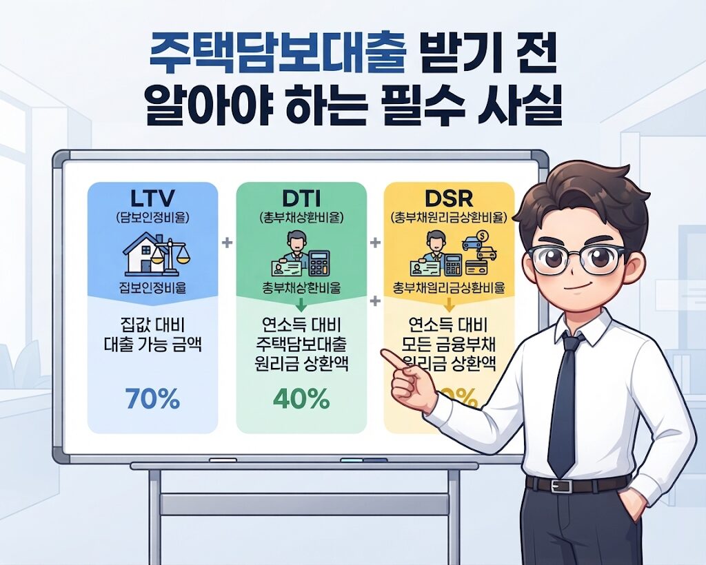 LTV 70%인데 왜 대출 한도는 그보다 적게 나올까? 주택담보대출 받기 전 알아야 하는 LTV·DTI·DSR 완벽정리